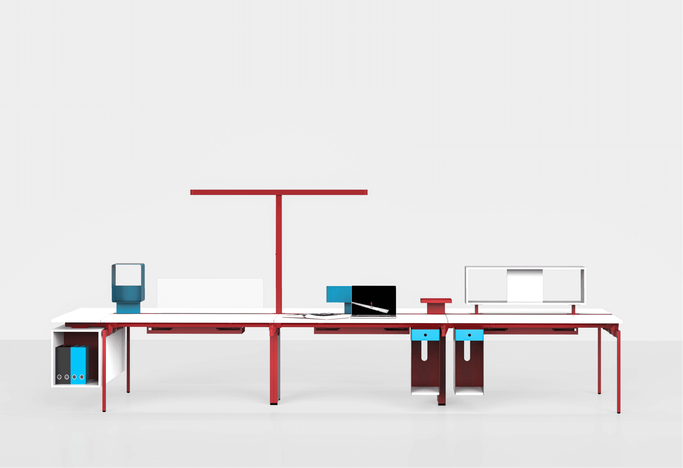 Descubre el futuro de los escritorios de oficina con la estación de trabajo modular.