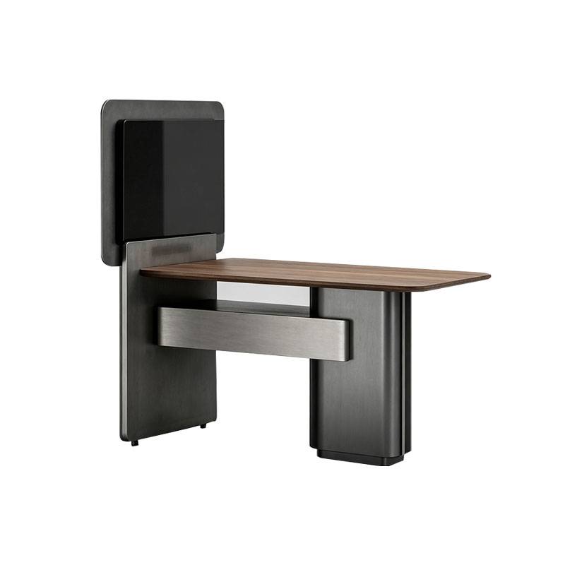 Modern Meeting Desk with Integrated Display Panel